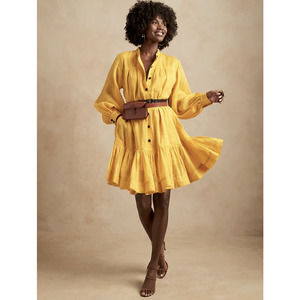 BANANA REPUBLIC LINEN RAMIE DRESS (NWT) SIZE SMALL